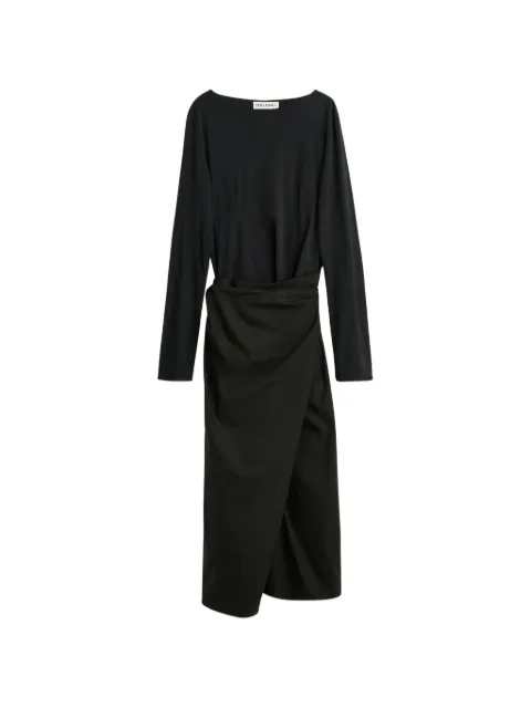 OUR LEGACY asymmetric draped dress Black W2267TVB