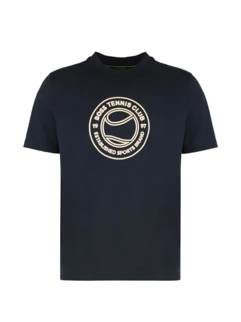 BOSS graphic-print T-shirt Blue 50553648