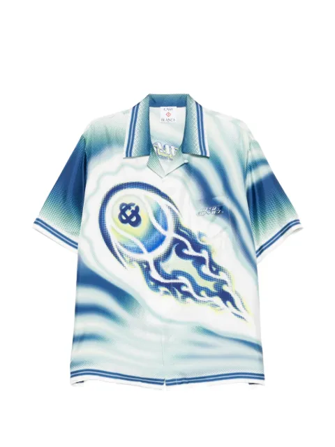 Casablanca The Art of the Serve shirts Blue MSP26SH003