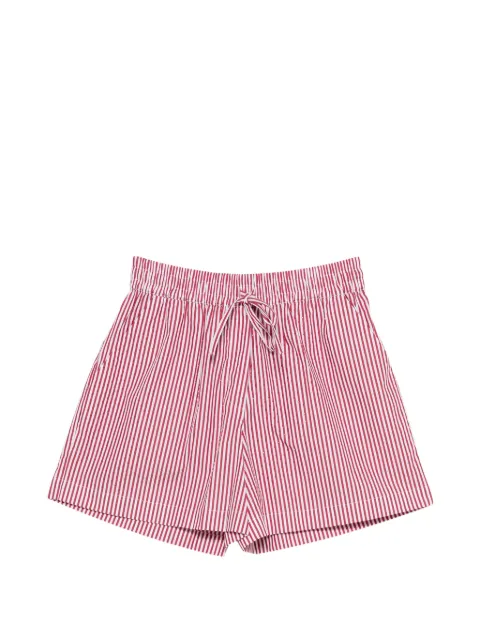 P.A.R.O.S.H. striped-pattern shorts Red CASHINED210604