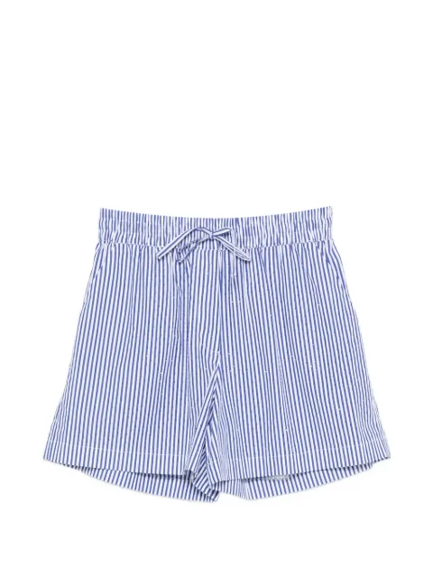 P.A.R.O.S.H. striped drawstring shorts White D210604