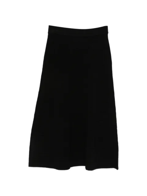 P.A.R.O.S.H. elastic-waist textured skirt Black RENFIELDD560621