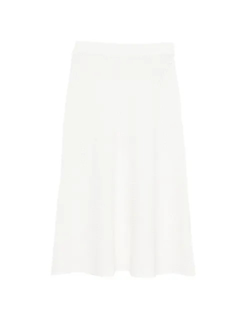 P.A.R.O.S.H. Renfield knitted midi skirt White RENFIELDD560621
