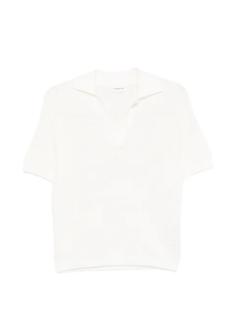 P.A.R.O.S.H. V-neck short-sleeve T-shirt White RENFIELDD540986