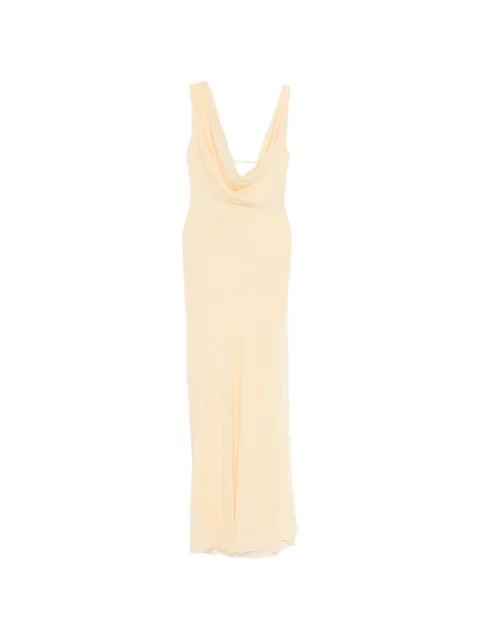 THE ANDAMANE Minerva cowl-neck maxi dress Yellow T190139ATNS038
