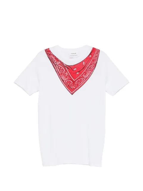 P.A.R.O.S.H. bandana V-neck T-shirt White COTED110044