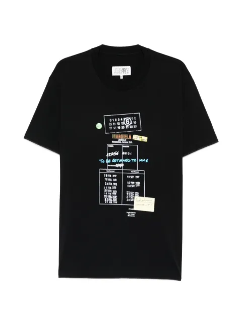 MM6 Maison Margiela graphic print T-shirt Black SH0GC0070M20170