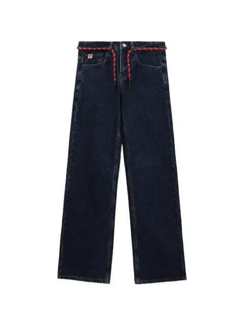 A BATHING APE® Rope-belt denim trousers Blue 00CDPL702301L