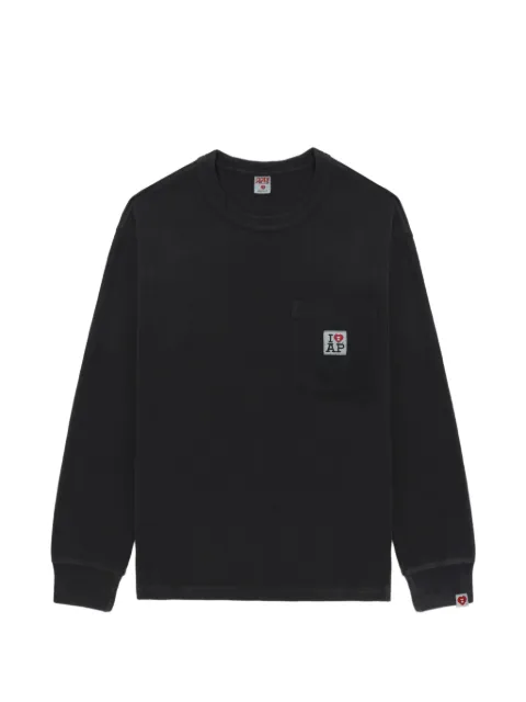 A BATHING APE® pocket long-sleeve T-shirt Black 00CLTL702301L