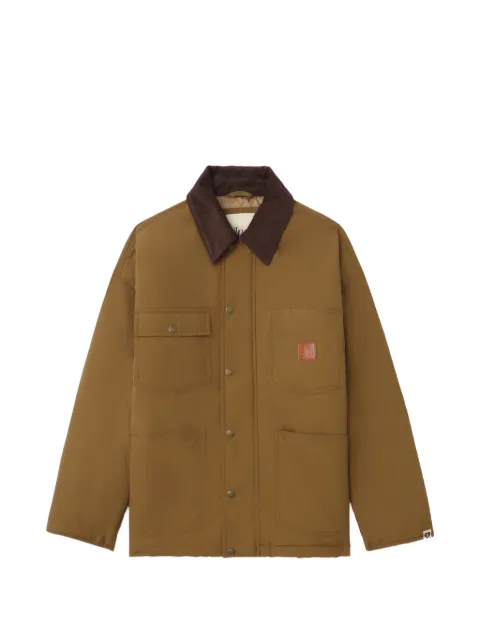 A BATHING APE® corduroy-collar utility jacket Brown 00CHJL702307L