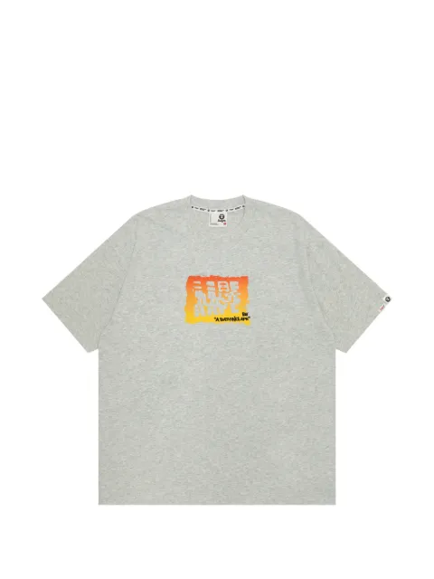 AAPE BY *A BATHING APE® Aape graphic print T-shirt Grey ATE1889XXQ