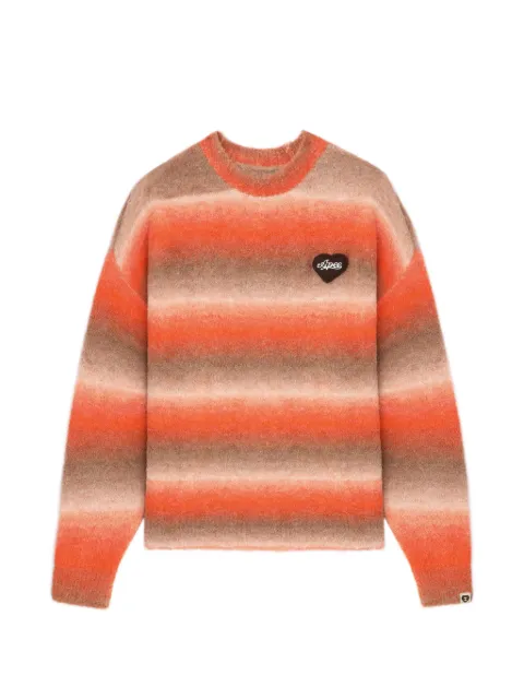 A BATHING APE® Spray Dye sweater Orange 00CKNL702305L