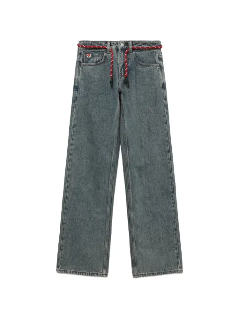 A BATHING APE® Apee rope wide-leg jeans Blue 00CDPL702301L