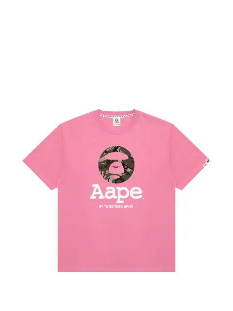AAPE BY *A BATHING APE® camo logo T-shirt Pink ATE1640XXQ