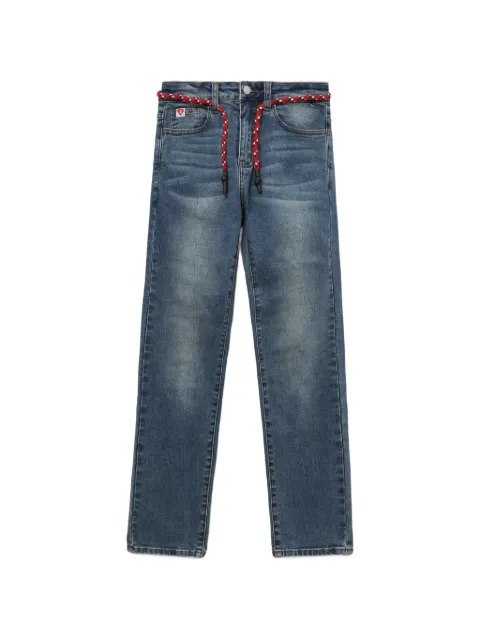 A BATHING APE® Appe braided straight-leg jeans Blue 00CDPL702302L