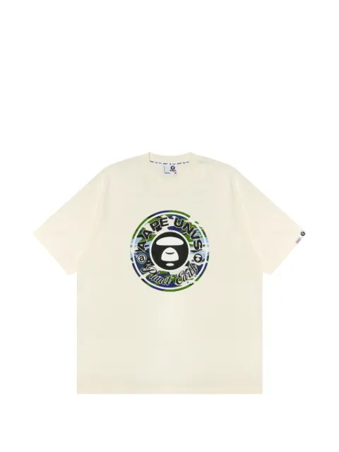 AAPE BY *A BATHING APE® printed T-shirt Neutrals ATE1858XXQ