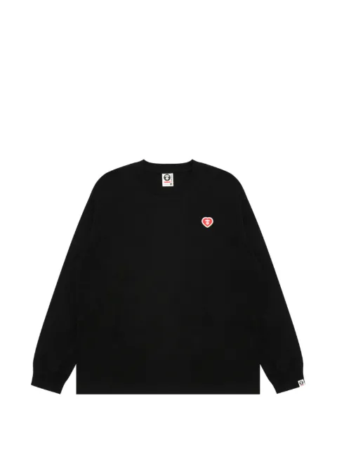 AAPE BY *A BATHING APE® Aape heart sweater Black ALT1815XXQ