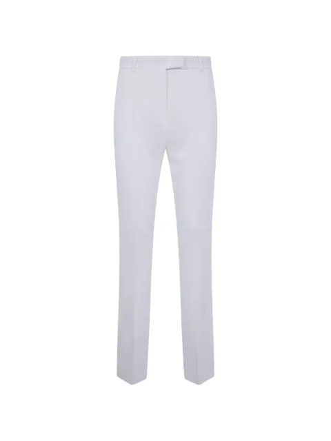 Max Mara concealed-fastening tailored trousers White 2616131035600