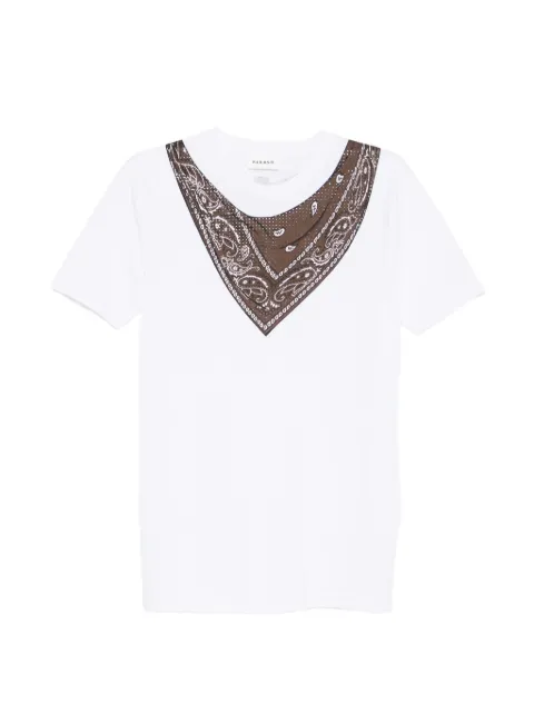 P.A.R.O.S.H. scarf-detail T-shirt White COTED110044