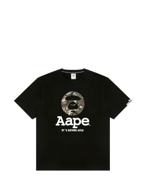 AAPE BY *A BATHING APE® cotton T-shirt Black ATE1640XXQ