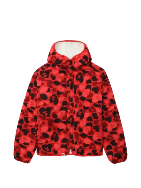 A BATHING APE® Apee hooded camouflage jacket Red 00CHJL702305L