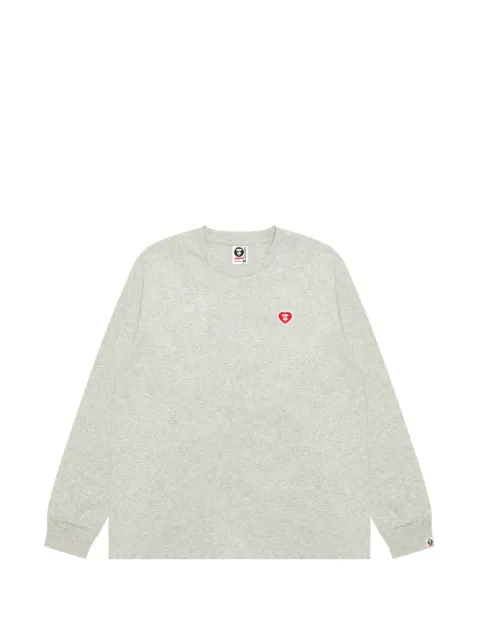 AAPE BY *A BATHING APE® Aape logo appliqué T-shirt Grey ALT1815XAQ