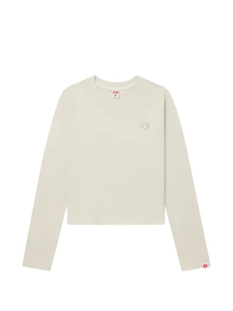 A BATHING APE® heart-patch long-sleeve top Neutrals 00CLTL702304L