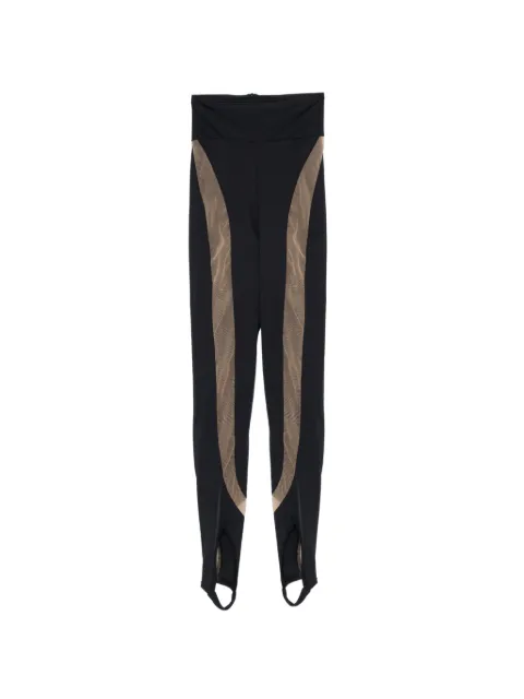 MITILIANE COUTURE mesh panelled leggings Black 7018