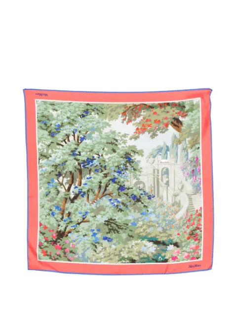 Max Mara floral-print scarf Green 2614541211600