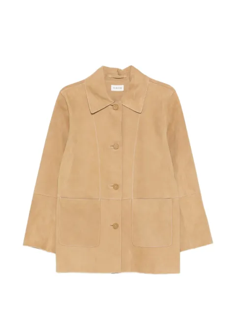 P.A.R.O.S.H. Minuetto panelled suede coat Neutrals MINUETTOD431824