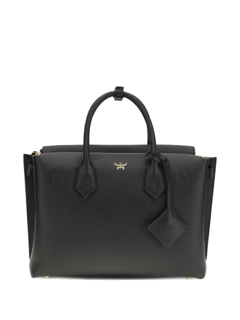MCM medium Milla leather tote bag Black MWTGSMA01