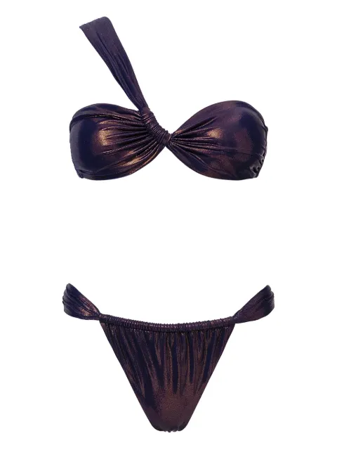 SOFIA ERHAN Chiara one-shoulder bikini Purple CHIARASET
