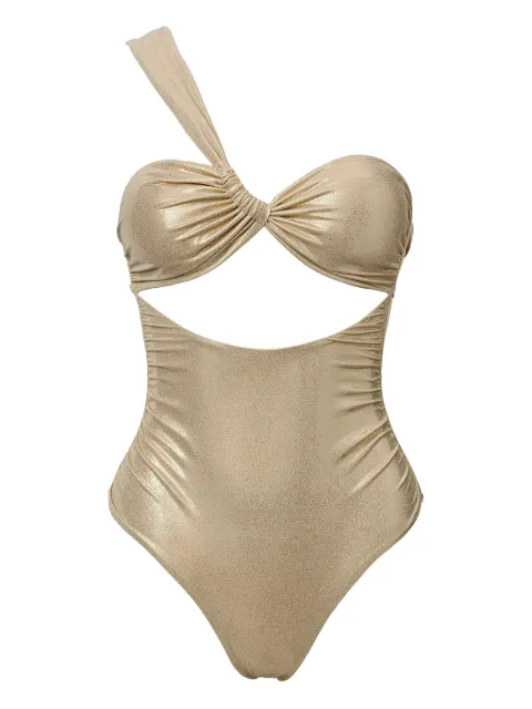 SOFIA ERHAN Aura cutout swimsuit Neutrals AURAONEPIECE