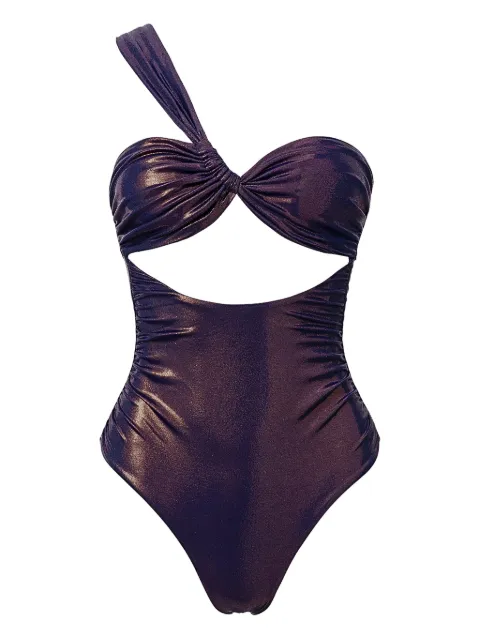 SOFIA ERHAN Aura one-shoulder cut-out swimsuit Purple AURAONEPIECE