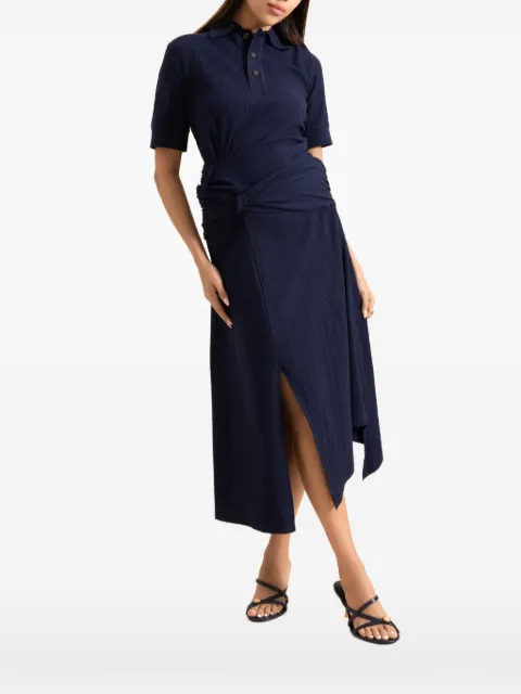 Victoria Beckham short-sleeve polo shirt Blue 1126JTP006969A550