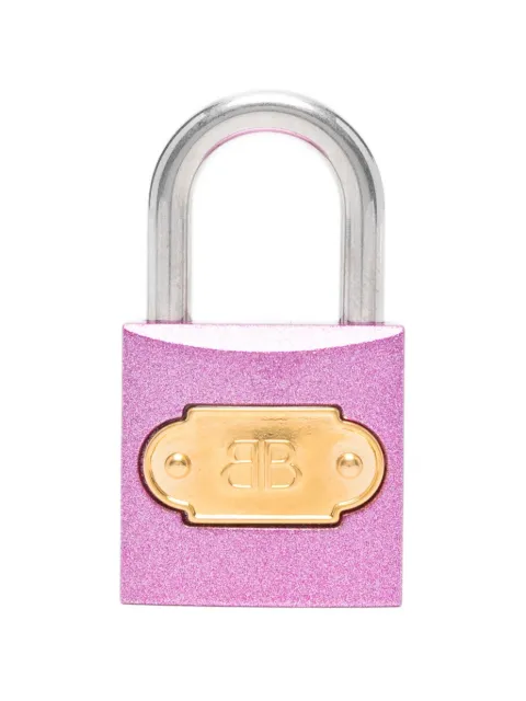 Balenciaga logo charm keyring Pink 8562142AB3G