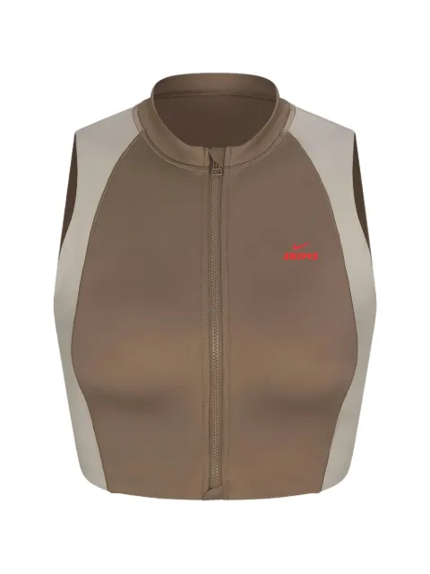 Skims x Nike front zip bra Brown SKM047