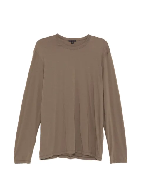 James Perse Crew neck T-shirt Brown MELJ3246