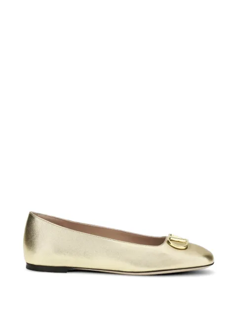 Valentino Garavani VLogo signature ballerina in laminated nappa leather Gold WS0PI8YFL