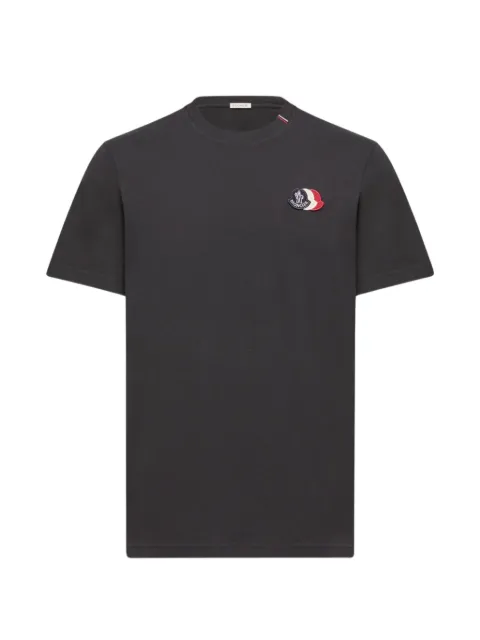 Moncler logo-patch T-shirt Blue L10918C0007489B8Q