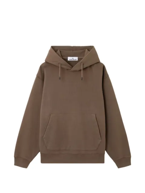 Stone Island 6100002 organic cotton fleece sweater Brown L1S156100002S0288