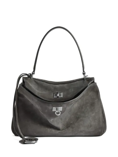 Balenciaga turn-lock-fastening shoulder bag Grey 7897792AB4G