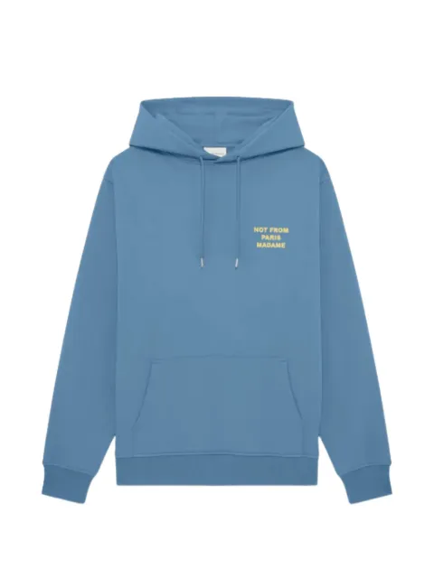 Drôle De Monsieur slogan hoodie Blue KHO162CO127ATBL