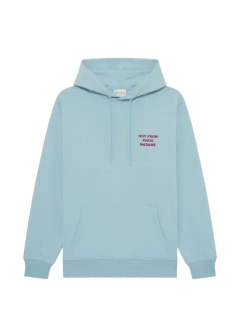 Drôle De Monsieur kangaroo-pocket hoodie Blue KHO168CO127L