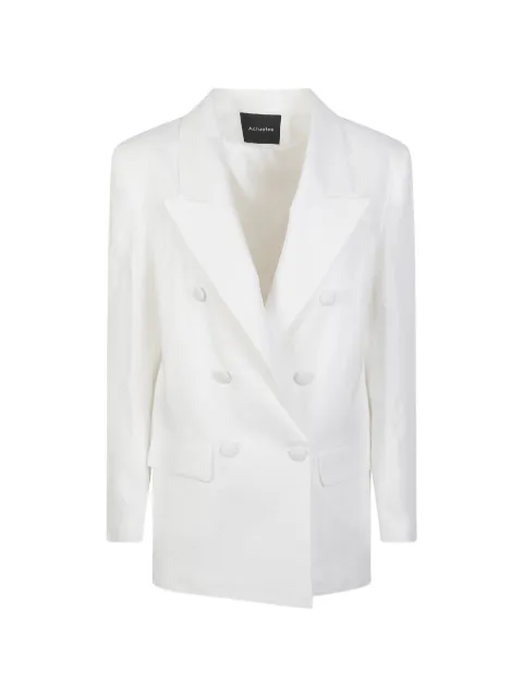 ACTUALEE double-breasted linen jacket White GC2716120103ECRU