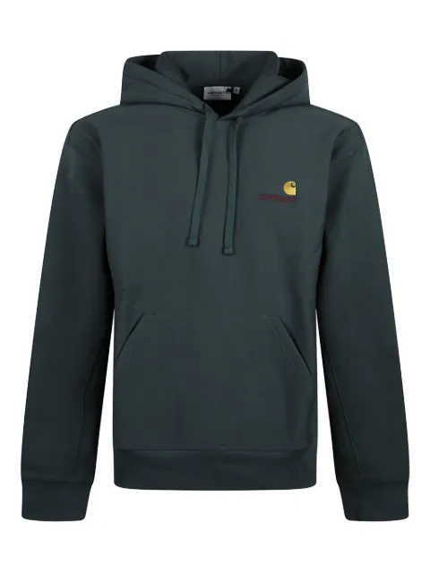 Carhartt WIP logo-embroidered hoodie Green I028279