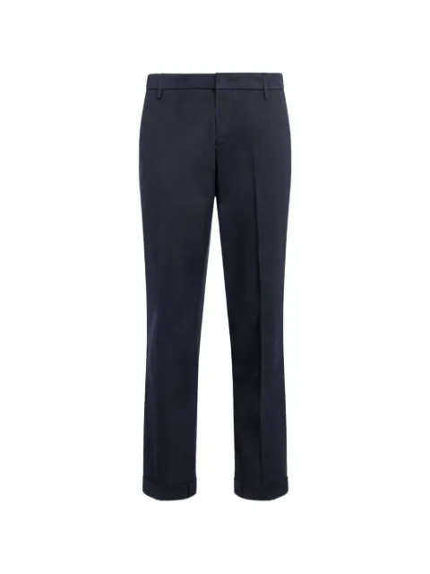 DONDUP turned-up cuffs trousers Blue UP688GSE046UPTD890