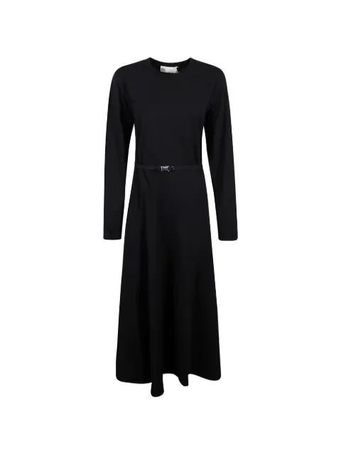 Tory Burch buckle long-sleeve midi dress Black 177799001