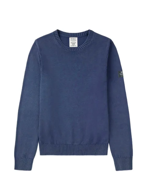 Ecoalf crewneck knitted jumper Blue MCMGAKNTAIL00676S26161