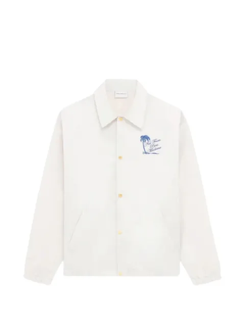 Drôle De Monsieur buttoned graphic shirt jacket White KJT277PA014OFFWHITE